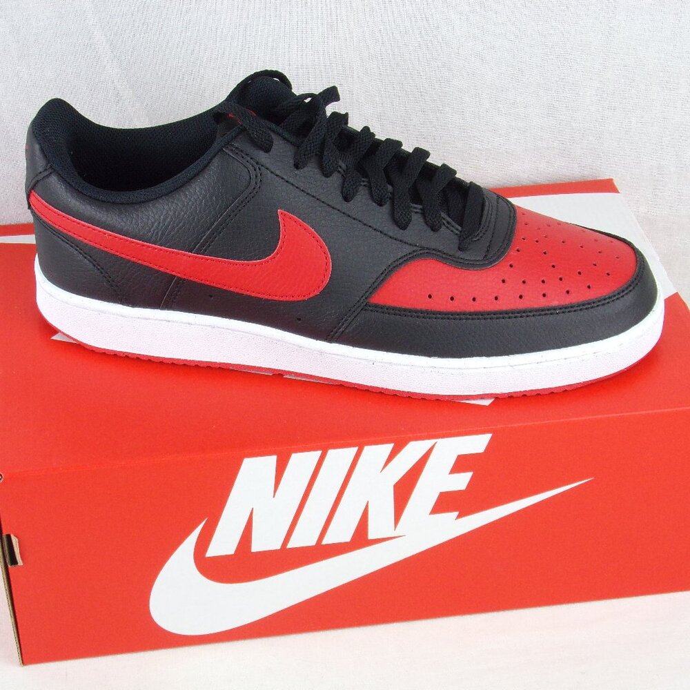 Nike Court Vision Lo NN Basketball Shoes 11 Black Red FJ0685-010 Next Nature